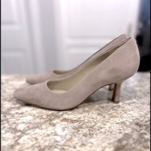 Sam Edelman Bianka Cappuccino Pointed Toe Kitten Heel Slip On Pumps ~Dillard’s